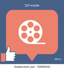 Reel film symbol icon