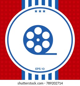 Reel film symbol icon