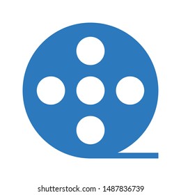reel glyph colour vector icon