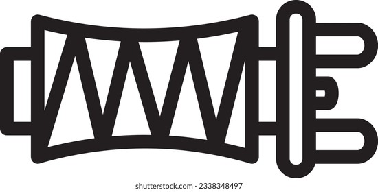 Reel Hook Fish Outline Icon