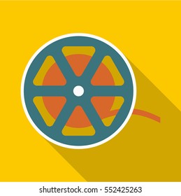 Reel icon. Flat illustration of reel vector icon for web