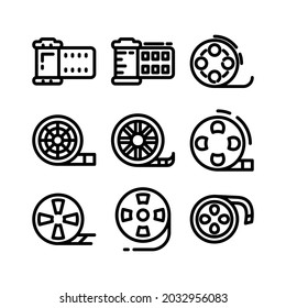 reel icon or logo isolated sign symbol vector illustration - Collection of high quality black style vector icons
