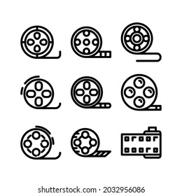 reel icon or logo isolated sign symbol vector illustration - Collection of high quality black style vector icons
