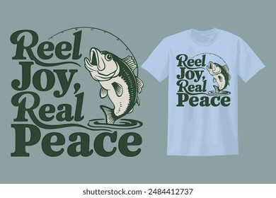 Reel Joy, Real Peace, T-shirt design