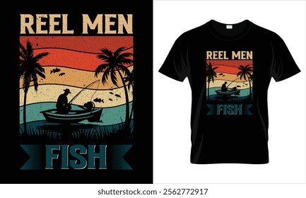 
Reel Men Fish Unisex Softstyle T-Shirt, Fishing, Gift for Him, Fishing Lovers, Men's Short Sleeve Graphic T-Shirt
