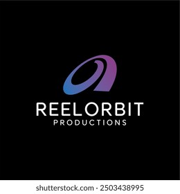 Reel Orbit production logo design ideas business name editable vector template  royalty free image