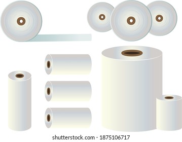 Reel of polypropylene fims or paper