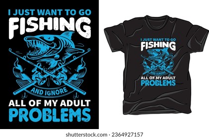 Reel in style with our fishing-themed T-shirt. Featuring angler-inspired designs, it's the ideal choice for fishing enthusiasts. Showcase your passion for the sport with this essential gear