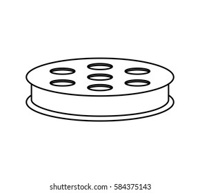 reel tape record isolated icon