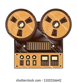 reel to reel tape recorder audio retro device