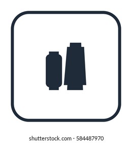 Reel of threads, vector icon