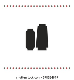 Reel of threads, vector icon