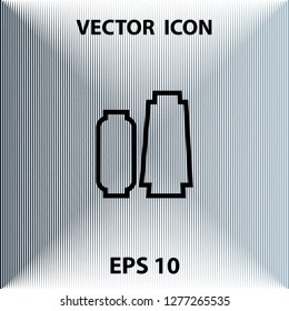 Reel of threads, vector outline icon