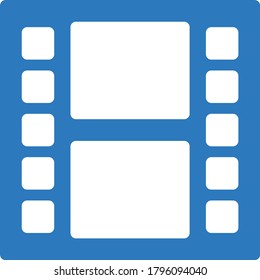 reel vector glyph color icon 