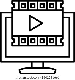 Reel vector icon. Can be used for printing, mobile and web applications.
