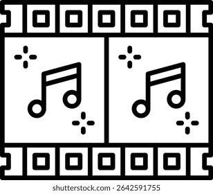 Reel vector icon. Can be used for printing, mobile and web applications.