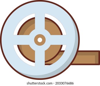 reel Vektorgrafik auf transparentem Hintergrund. Symbole in Premium-Qualität. Vector Line Flaches Farbsymbol für Konzept und Grafikdesign.