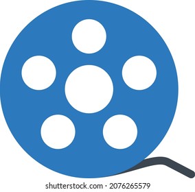 reel Vector illustration on a transparent background. Premium quality symbols. Stroke vector icon for concept and graphic design.