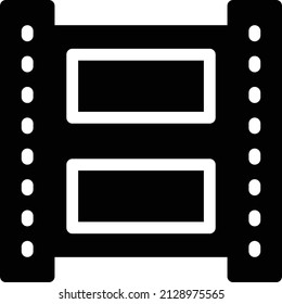 ilustración de carrete Vector en un fondo transparente. Símbolos de calidad premium. Icono vector glifos para concepto y diseño gráfico.
