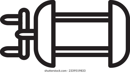 Reel Vector Thin Outline Icon