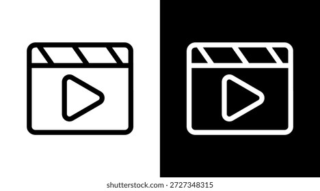 Carrete blanco Icon Set Vector
