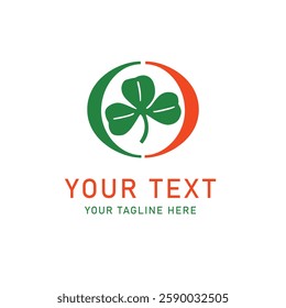 reen and Orange Shamrock Branding Concept