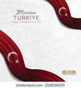 29 ekim Cumhuriyet Bayrami, Día de la República de Turquía. Traducción: 29 de octubre Día de la República de Turquía y el Día Nacional en Turquía feliz feriado