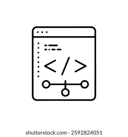 Refactoring Code Icon – A Symbol Representing Software Development, Code Optimization, and Programming Best Practices