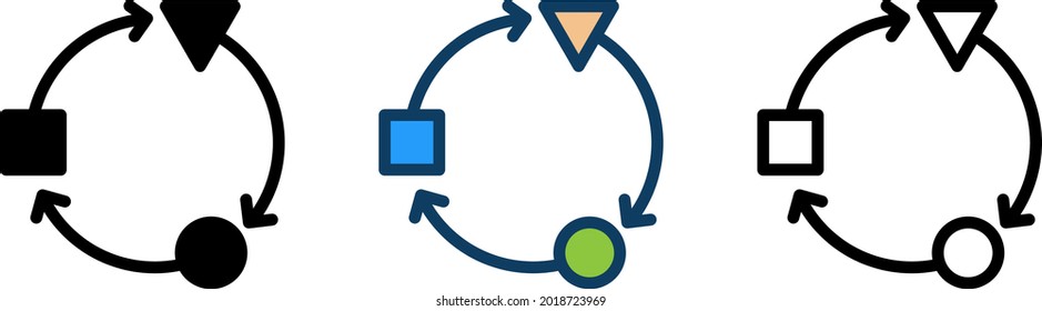 refactoring icon , vector illustration