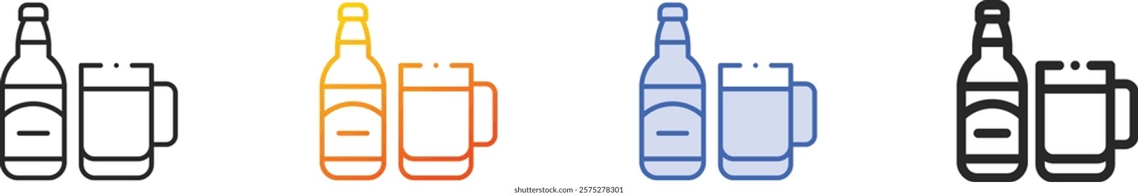 refajo icon.Thin Linear, Gradient, Blue Stroke and bold Style Design Isolated On White Background