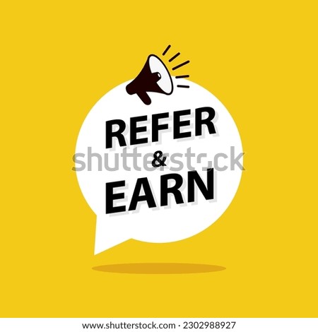 Refer and earn image. Clipart image