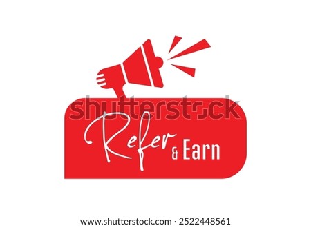 refer and earn sign information text	