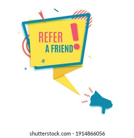 Premium Vector  Buzz megaphone and colorful yellow speech bubble