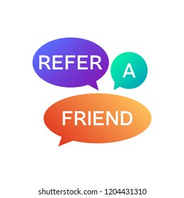 Refer A Friend Icon . Referral Program Logo