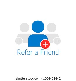 Refer A Friend Icon . Referral Program Logo