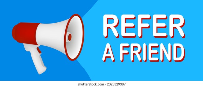 Refer Friend Referral Program Illustration Get Stock Vector (Royalty ...