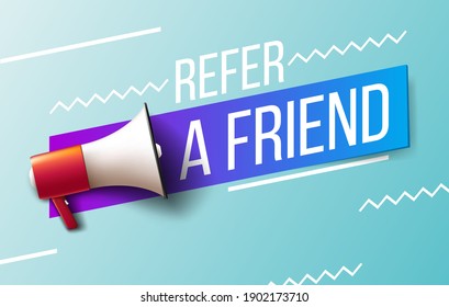 Refer A Friend. Vector Illustration