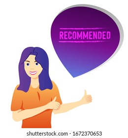 Refiérase al concepto de ilustración portadora de un amigo, muestra el pulgar arriba, puede usar para la página de inicio, Publicidad comercial digital. Marketing en medios sociales