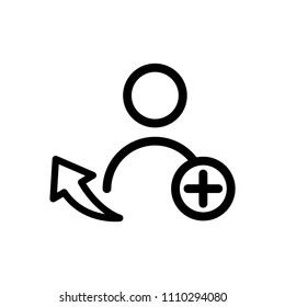 Refer icon, vector illustration