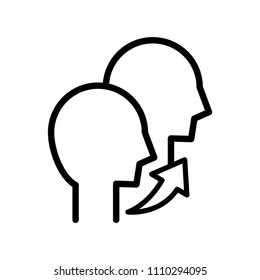 Refer icon, vector illustration