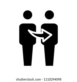 Refer icon, vector illustration