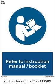 Refer to instruction manual booklet signs symbols standard iso 7010