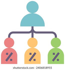 referal flat style icon for ui, ux, web, app, brochure, flyer and presentation design, etc.