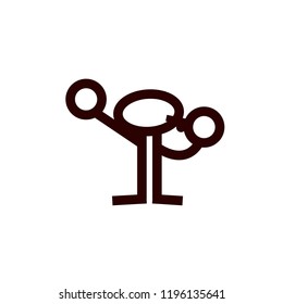 Referee blowing a whistle graphic.
