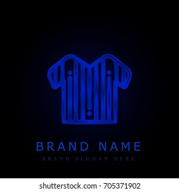 Referee blue chromium metallic logo