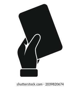 Referee card icon simple vector. Soccer penalty. Football judge