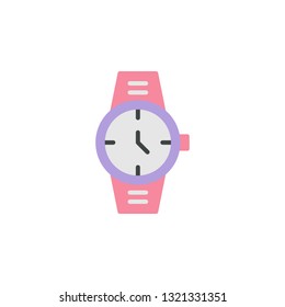 Referee Clock Icon Vector Illustration in Flat Style for Any Purpose