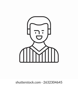 referee coach icon sign vector