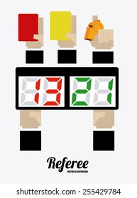 referee desing over white background vector illustration.