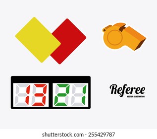 referee desing over white background vector illustration.